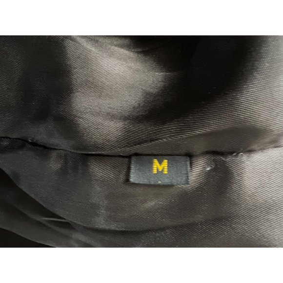 Vintage Leather Dress Black Coat - Picture 10 of 10